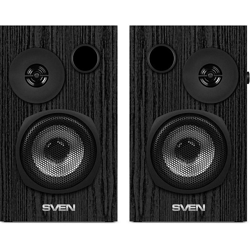 Колонки деревянные АС SPS-580 (18 Вт), черный