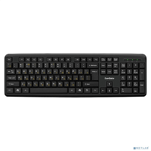 Exegate EX286204RUS Комплект ExeGate Professional Standard Combo MK120 (клавиатура влагозащищенная 104кл.+ мышь оптическая 1000dpi,3 кнопки и колесо п