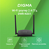 Роутер беспроводной Digma DWR-N301 N300 10/100BASE-TX черный