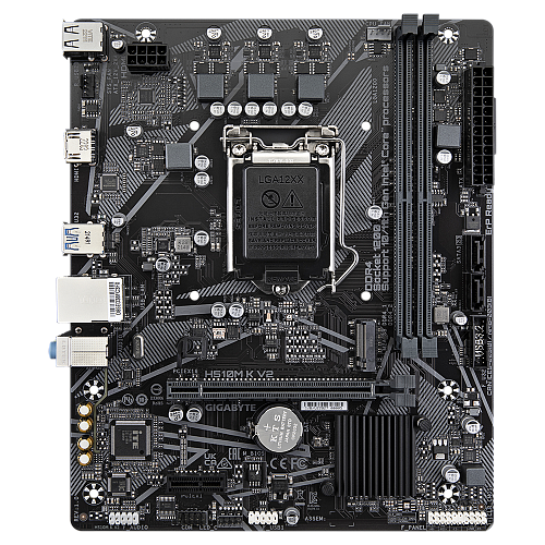 Материнская плата/ MB GIGABYTE INTEL H470 s1200, 2xDDR4(64GB), HDMI 1.4, 1xPCIe 3.0x16, 1xPCIe 3.0, 1xLAN, 2xSATA 6Gb/s, 1xM.2, 2xUSB 3.2, 4xUSB 2.0,