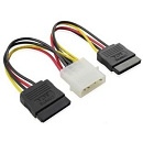 Bion Кабель питания 2xSerial ATA - Molex, 15 см. [BXP-SATA-PSY-15CM]