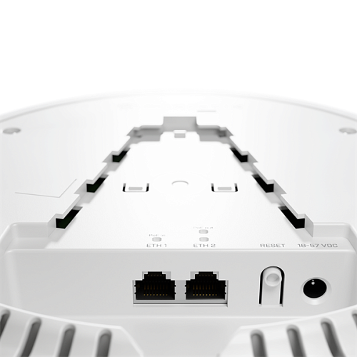 MikroTik RouterBOARD cAPGi-5HaxD2HaxD, cAP ax 802.11a/b/g/n/ac/ax, 2x Gigabit Ethernet with PoE IN and Out support, Power supply via DC jack and PoE 1