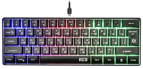 Клавиатура GAMING RED GK-116 RU RGB 45117 DEFENDER