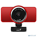 Web-камера Genius ECam 8000 Red {1080p Full HD, вращается на 360°, универсальное крепление, микрофон, USB} [32200001407]