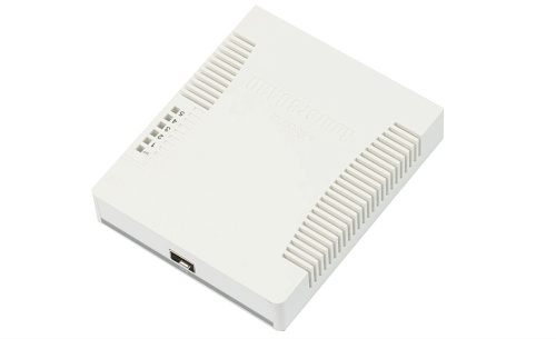 Коммутатор MIKROTIK [RB260GS] CSS106-5G-1S 1x SFP и 5x 10/100/1000 Мбит/с Gigabit Ethernet