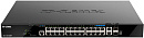 Коммутатор D-LINK Коммутатор/ DGS-1520-28MP Managed L3 Stackable Switch 20x1000Base-T PoE, 4x2.5GBase-T PoE, 2x10GBase-T, 2x10GBase-X SFP+, PoE Budget 370W (740W with