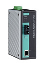 Медиаконвертер Ethernet 10/100BaseTX в 100BaseFX (одномодовое оптоволокно) в металлическом корпусе с расширенным диапазоном температур