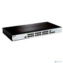 D-Link DES-3200-26_RFB/A1 Восстановленный в производственных условиях управляемый коммутатор 2 уровня с 24 портами 10/100Base-TX и 2 комбо-портами 100