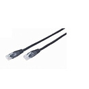 Патч-корд Bion [BPC-U5E101-3M-BK] U/UTP, Cat.5e, AWG 26 (7/0,16мм), CCA, многожильный, PVC, 3м, черный