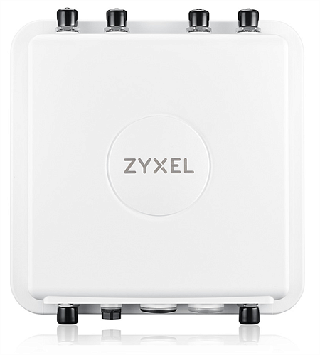 Точка беспроводного доступа Уличная точка доступа Zyxel NebulaFlex Pro WAX655E, WiFi 6, 802.11a/b/g/n/ac/ax (2,4 и 5 ГГц), внешние N-type антенны 2x2/