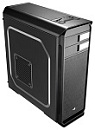 Корпус AEROCOOL Aero-500 Black + картридер SD/micro SD, ATX, без БП, 1 x USB 3.0, 2 x USB 2.0, 2 реобаса, фильтры от пыли