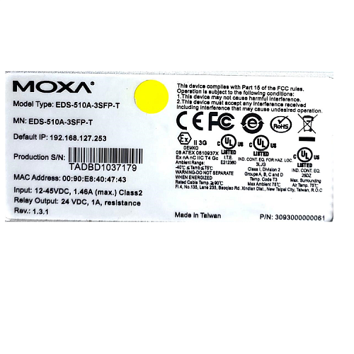 EDS-510A-3SFP-T (уценка 8)
