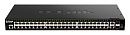 коммутатор D-Link PROJ Управляемый L3 стекируемый коммутатор, 48x1000Base-T, 2x10GBase-T, 2x10GBase-X SFP+, CLI, порт управления 1000Base-T, консольны
