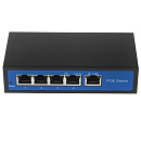 ORIENT SWP-7504POE/SFP GE, PoE коммутатор 4 порта, 4xPoE 1000Mbps + 1xUplink SFP 1000Mbps + 1xUplink 1000Mbps, Bandwidth 12Gbps, PoE-A (1/2+,3/6-), IE