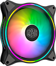 Кулер для корпуса 1 Ватт/ Cooler Master MasterFan MF140 Halo Addressable Gen 2 RGB lighting Fan (4-Pin PWM, 3-Pin ARGB connector), 140mm