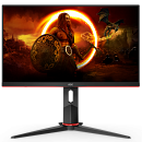 23,8" AOC 24G2ZU 1920x1080 240Гц IPS WLED 16:9 1ms 2*HDMI DP 4xUSB3.0 1000:1 80M:1 178/178 350cd HAS Pivot Swivel Speakers Black/Red