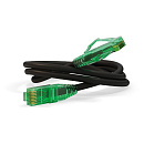 Кабельная сборка Hyperline PC-LPM-UTP-RJ45-RJ45-C6a-0.5M-LSZH-BK Патч-корд U/UTP, Cat.6a (100% Fluke Component Tested), 10G, LSZH, 0.5м, черный