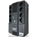 SVC,U-1000/BSSC, ИБП, Л-И.,1000ВА/600Вт, Вход:220В, AVR:162-290В, Вых.:220В±10%, АКБ 1*12В/10Ач, Вых.раз: 4*Schuko CEE7/4+4*Schuko CEE7/4(без бат. под