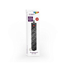CBR Сетевой фильтр CSF 2505-1.8 Black CB, 5 евророзеток, длина кабеля 1,8 метра, цвет чёрный (коробка)