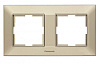 Рамка Panasonic Arkedia Slim WNTF08022BR-RU 2x горизонтальный монтаж пластик бронзовый (упак.:1шт)