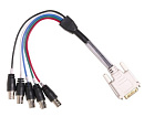 Кабель интерфейсный/ Monitor adapter cable - DVI-A(M) to 5-BNC(F), 1', 305mm. Use to break out DVI from codec (DVI-I connector) to YPbPr for