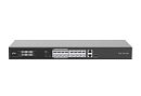 Uniview Коммутатор 16x100Mbps POE, 11000Mbps, 11000Mbps комбо, бюджет мощности 225 Вт, максимальная мощность на порт 30 Вт