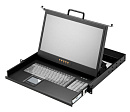 Консоль AMK501-17WUBVRU, высота 1U, монтаж в стойку 19", дисплей 17.3" LCD, 1920 x 1080, 1 х DVI-D, 1 х USB K/B, русифицированная клавиатура, touchpa