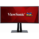 Viewsonic 38" VP3881 IPS LED изогнутый, 3840x1600, 5ms, 300cd/m2, 178°/178°, 20Mln:1, HDMI*2, DP, USB-Hub, HeadphoneOut, Апп.калибровка, Frameless, Ti