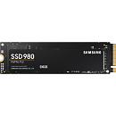 Твердотельные накопители/ Samsung SSD 980, 500GB, M.2(22x80mm), NVMe 1.4, PCIe 3.0 x4, 3-bit MLC, R/W 3100/2600MB/s, IOPs 400 000/470 000, TBW 300,