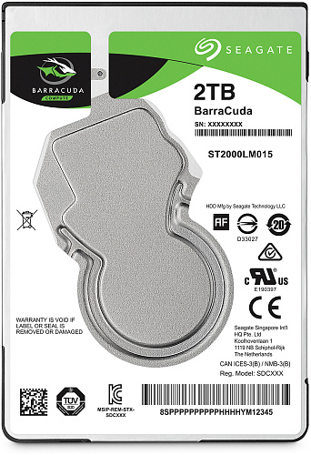 Жесткий диск/ HDD Seagate SATA 2Tb 2.5"" 7mm 5400 128Mb 1 year warranty