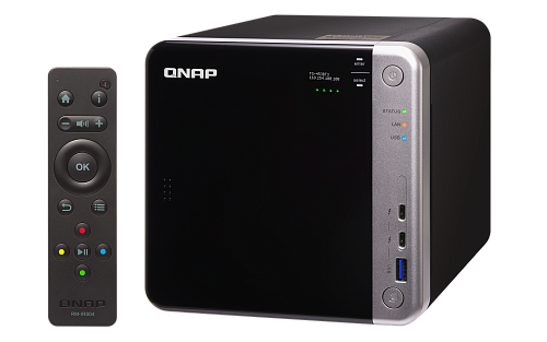 Сетевое хранилище без дисков channel QNAP TS-453BT3-8G NAS 4 HDD trays, 2 HDMI, 1 x 10 GbE BASE-T, 2 x ports Thunderbolt 3. 4-core Intel Celeron