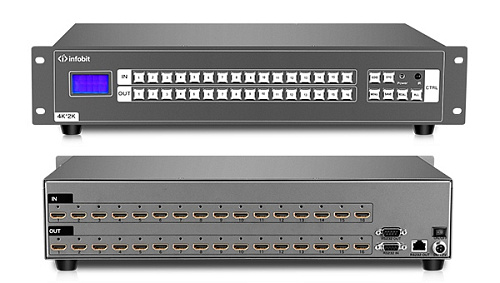 Матричный коммутатор Infobit [iMatrix H1616] 4K30 HDMI, 16х16, 3840x2160/30Гц