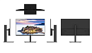 IRBIS SMARTVIEW 24 23.8'' LED Monitor 1920x1080, 16:9, IPS, 250 cd/m2, 1000:1, 3ms, 178°/178°, VGA, HDMI, DP, USB, PJ, Audio output/input, 75Hz, накло