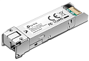 TP-Link 1000Base-BX WDM Двунаправленный SFP-модуль, TX: 1550 нм, RX: 1310 нм, 1 симплексный разъём LC, расстояние передачи до 2 км по кабелю SMF 9/125