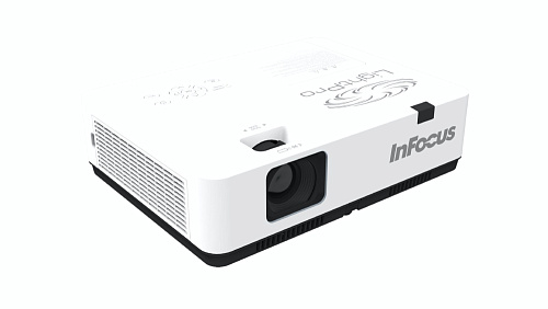 Проектор INFOCUS [IN1026] 3LCD, 4200 Lm, WXGA, 1.481.78:1, 50000:1, 16W, 2хHDMI 1.4b, VGA in, CompositeIN, 3,5 audio IN, RCAx2 IN, USB-A, VGA out, 3,5
