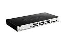 Коммутатор D-Link DGS-1210-28P/ME/B2A (L2) 24x1Гбит/с 4xКомбо(1000BASE-T/SFP) 24PoE 193W настраиваемый