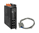 Управляемый коммутатор 6 x 10/100BaseTX, 2 x 100BaseFX, одномод, разъем SC, металлический корпус, кабель CA-090510 и 4SIX1K0000003 крепёж в комплекте