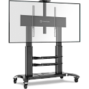 ONKRON мобильная стойка для ТВ или интерактивной панели 60"-100", макс 136.4кг, чёрная TS2811