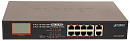 Коммутатор Planet 8-Port 10/100/1000T 802.3at PoE + 2-Port 10/100/1000T Desktop Switch with LCD PoE Monitor (120W PoE Budget, Standard/VLAN/Extend