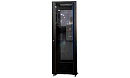Рэковая стойка Wize Pro [W42UR-PD] 19, 42U, 600х600 мм, передняя стеклянная дверь, задняя дверь - металл. перфорированная, вент. панель из 2 вентилято
