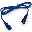 Сетевой кабель Hyperline PWC-IEC13-IEC14-0.5-BL питания монитор-компьютер IEC 320 C13 - IEC 320 C14 (3x0.75), 10A, прямая вилка, 0.5м, цвет синий (ПВ
