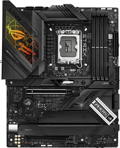 ASUS ROG STRIX Z790-H GAMING WIFI, LGA1700, Z790, 4*DDR5, 4*SATA, 4*M.2, 6*USB 3.2, 2*USB 2.0, Type-C, 2*PCIx16, 1*PCIx1, DP+HDMI, ATX; 90MB1E10-M0EA