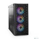 Exegate EX294965RUS Корпус Miditower ExeGate EVO-9202 (ATX, без БП, с окном, 1*USB+1*USB3.0, аудио, 3 вент. 12см с RGB подсветкой)