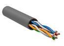 кабель ITK Витая пара U/UTP кат.5E 4х2х0,52 solid PVC серый (305м) РФ/Т
