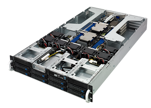 Серверная платформа ASUS Серверная платформа/ ESC4000 G4 GPU Server System, 2U, 8*3.5" HS HDD; 2*Socket P (LGA 3647)up to 150W; Intel® C621 PCH, 16*DDR4 LR/RDIMM,