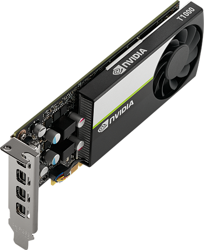 Видеокарта PNY PCI-E T1000 NVIDIA T1000 4Gb 128bit GDDR6 mDPx4 HDCP Bulk low profile