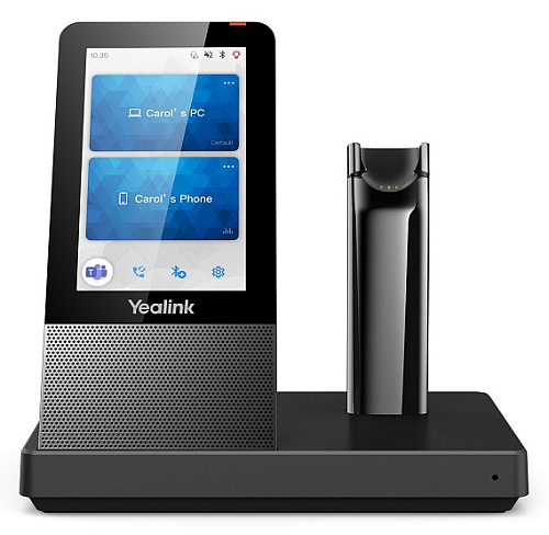 Гарнитура YEALINK WH67 UC, Беспроводная, HD звук, 120м DECT, Шумоподав, Дисплей 4'', USB-хаб, Bluetooth, шт