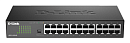 Коммутатор D-Link Неуправляемый коммутатор, 24x1000Base-T, защита от статического электричества до 1 кВ, корпус металл