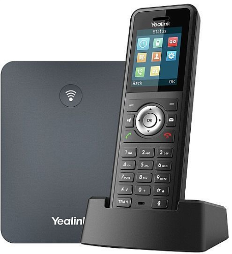 sip телефон yealink w79p (база w70b+трубка w59r) до 10 sip-аккаунтов, до 10 трубок на базу, до 20 одновременных вызовов, шт