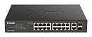 коммутатор D-Link EasySmart L2 Switch 16х1000Base-T PoE, 2xCombo 1000Base-T/SFP, PoE Budget 130W